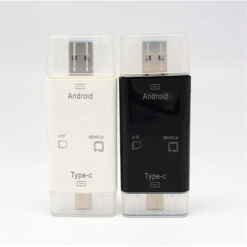 

3-In-1 Multifunction Type-C OTG USB Card Reader for Micro SD TF Memory Cards DJA99