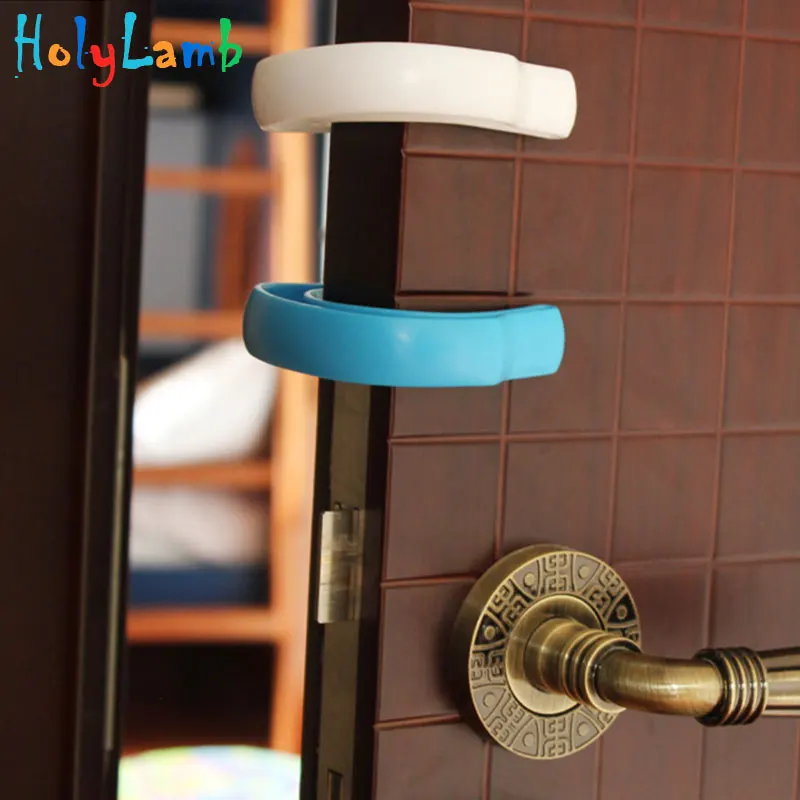 2Pcs/Lot Protection Baby Safety Plastic Door Card Security Stopper Baby Newborn Child Lock Protection From Children Door Stop
