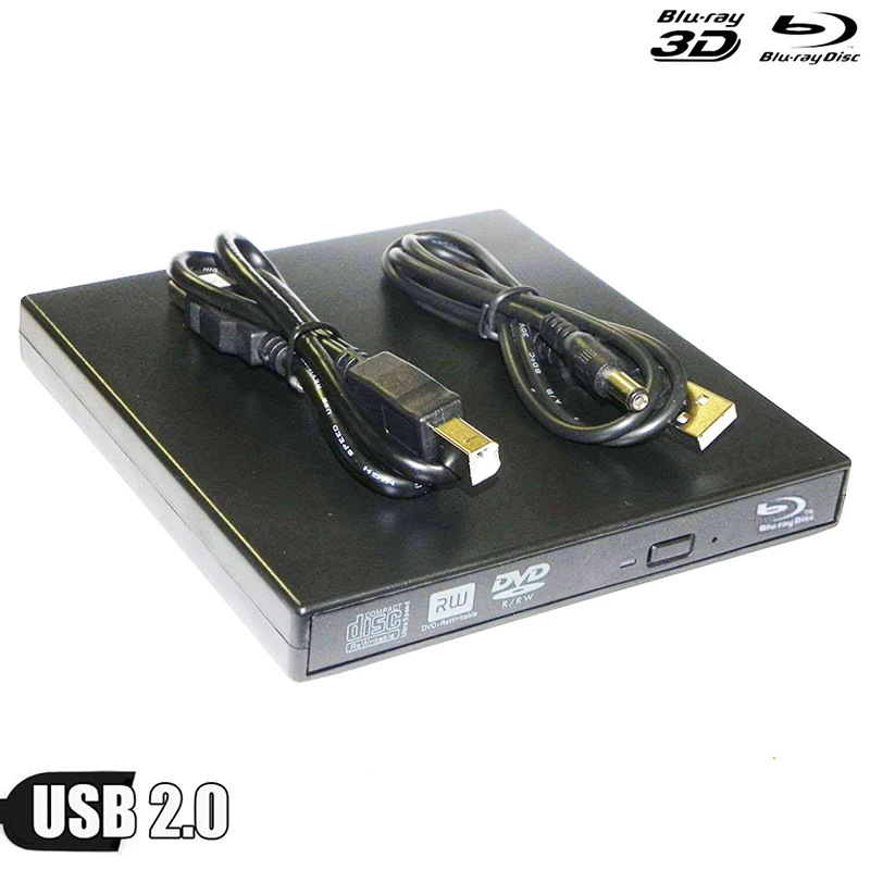 Bluray Drive USB 2 0 Внешний Оптический привод DVD горелка BD ROM Blu Ray плеер портативный CD RW