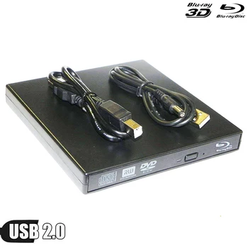 

Bluray Drive USB 2.0 External Optical Drive DVD Burner BD-ROM Blu-ray Player Portable CD-RW Writer Recorder for Laptop Computer