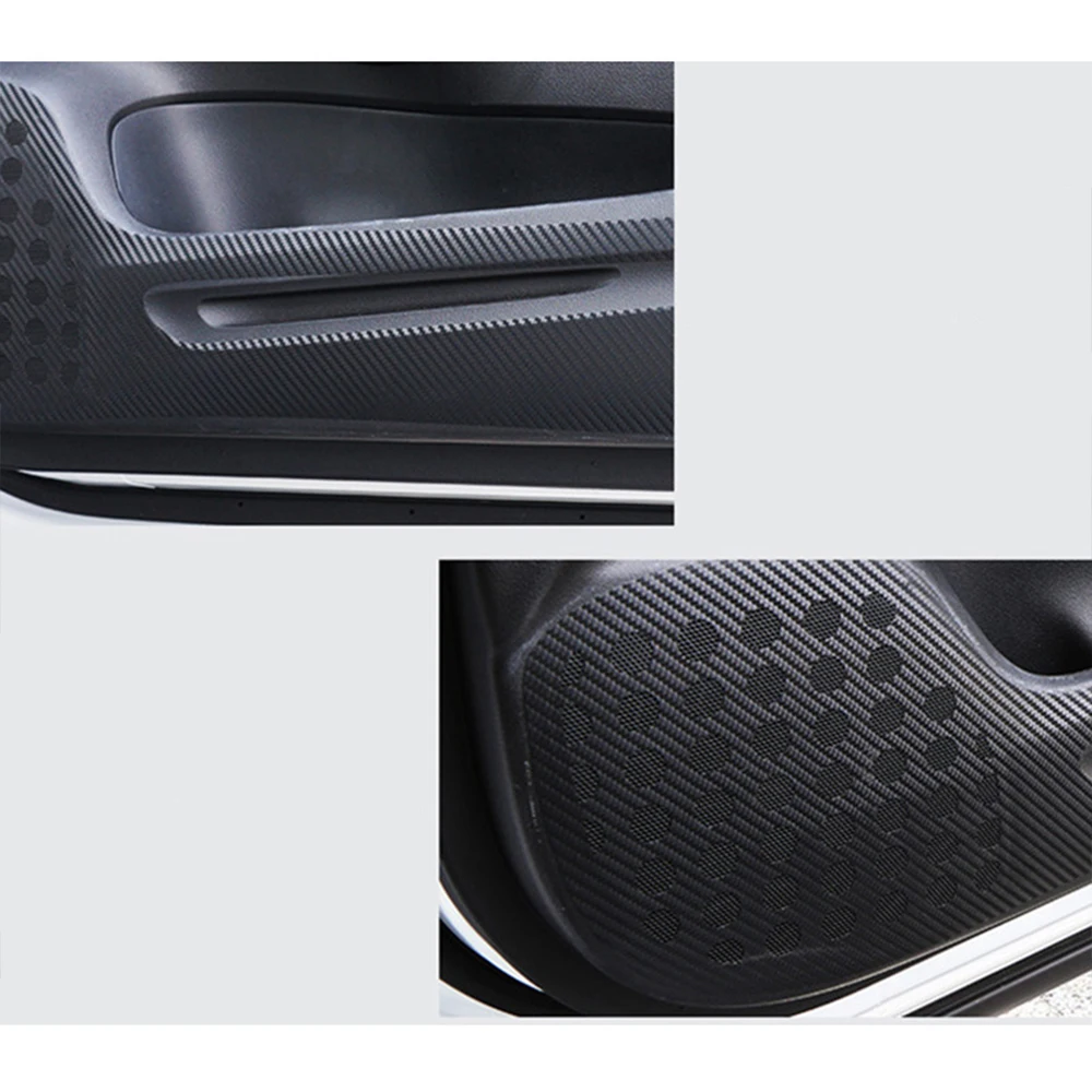 Car Door Sticker Pad For Honda CRV 2012 To 2016 Interior Door Protection Sticker Carbon Fiber 4Pcs Car-Styling Accessories 5