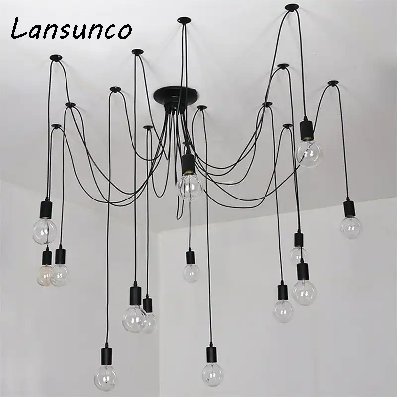 Ceiling Lights Vintage Ceiling Lamp Spider Shape Lamp For Living