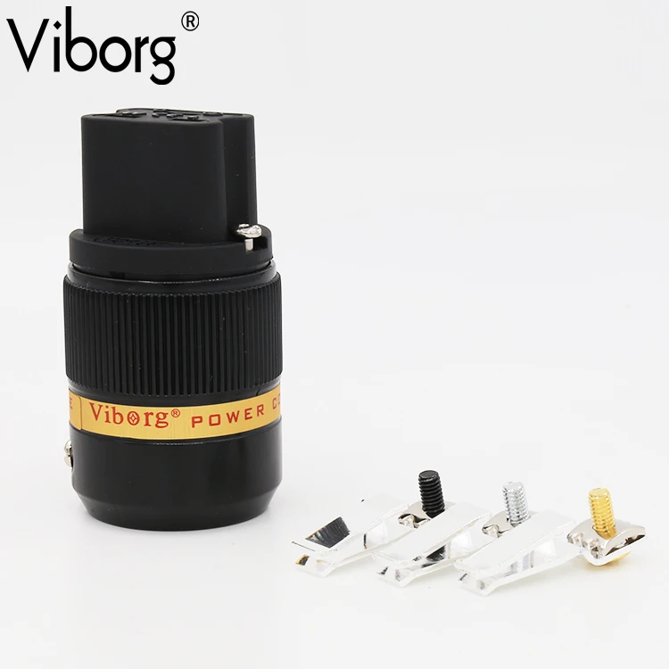 

Viborg 520s Pure Copper Silver Plated 20A IEC Connector HIFI AC 20A Female Plug