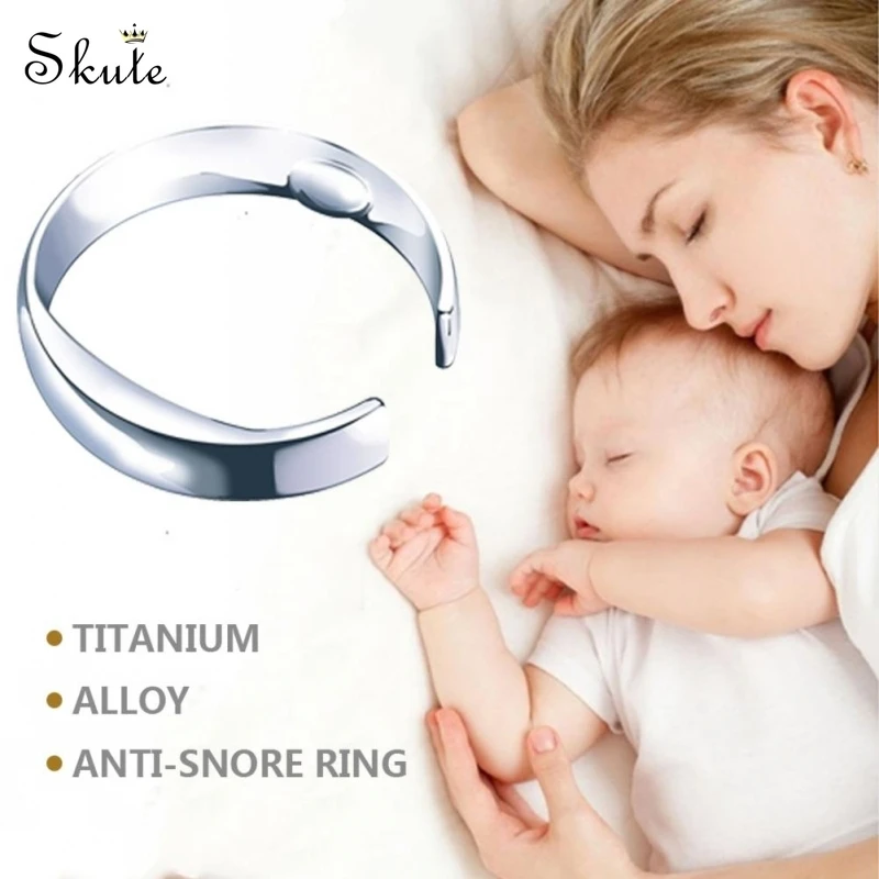 Skute Anti Snore Ring Magnetic Therapy Acupressure Treatment Against Snoring Device Stopper Finger Sleeping Aid Gift | Украшения и