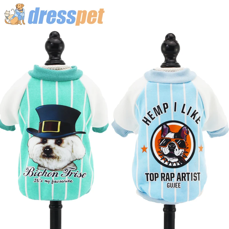 DRESSPET собака мода свитер рубашка Весна и осень Щенок Одежда для плюшевого медведя двухногая Одежда для собак украшенная хлопок
