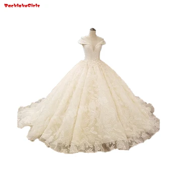 

32100 Backless Sweetheart Neckline Wedding Dress Off Shoulder Crystal Beading Flowers Insert Pearls Wedding Gown