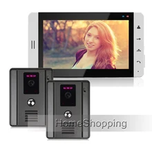 ENVÍO GRATIS Home teléfono Nuevo 7 “Color Blanco Pantalla Táctil Botón de Vídeo Teléfono de Puerta de Intercomunicación 2 Cámara Impermeable Al Aire Libre EN la ACCIÓN