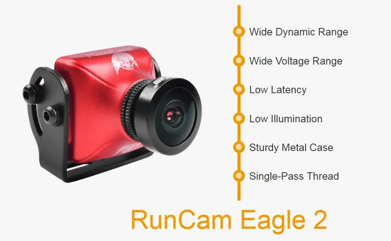 RunCam Eagle 2 800TVL CMOS 4:3 16:9 NTSC PAL переключаемый Супер WDR FPV Камера низкой задержкой