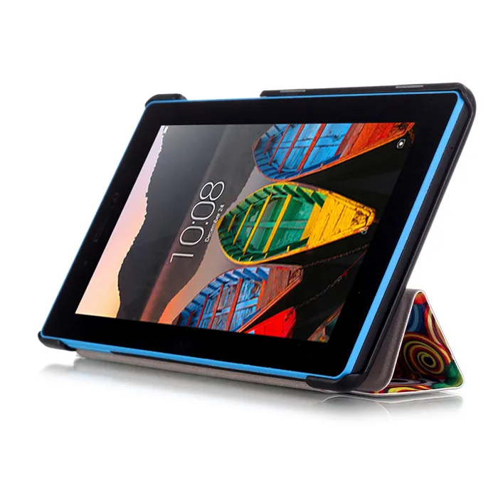 Чехол-подставка из искусственной кожи для lenovo TAB3 Tab 3 7 710 710F 710I TB3-710F 7," Tablet+ 2 шт. Защитная пленка для экрана