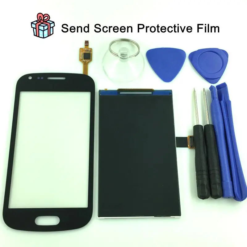 For Samsung Galaxy Trend Plus S7580 S7582 White Black Touch Screen Panel Sensor Lens Glass LCD