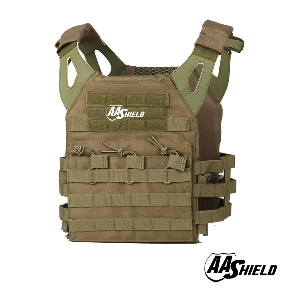 AA Shield Molle Hunting Plates Carrier Lightweight Military Tactical Vest JPC Style / OD