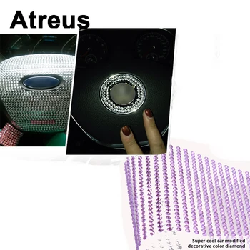 

Atreus Car Crystal Masonry Shiny Decorative sequins Stickers For Mercedes benz W204 W203 W211 AMG Mini cooper Skoda octavia a5
