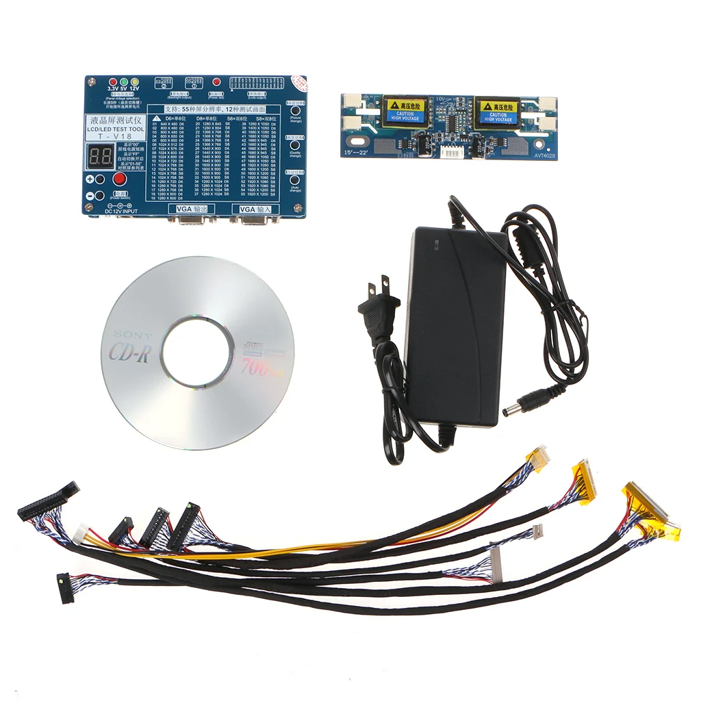 

Laptop TV/LCD/LED Test Tool Panel Tester Support 7 -84 Inch LVDS 6 Screen Line Measuring instruments