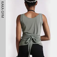 Женский Быстросохнущий бандажный спортивный жилет двойная одежда для йоги Топ майка рубашка Для Бега Спортзала Одежда Фитнес рубашка Спортивная одежда