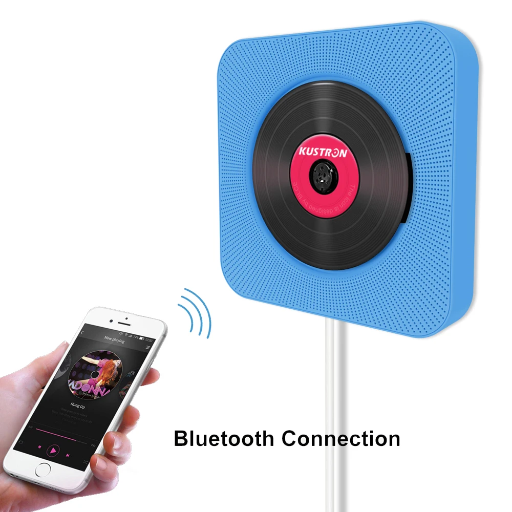 Kustron Wall Mountable Cd Player Portable Home Audio Speaker Prenatal Education Early Education English Use Bluetooth Speaker Cd Player Portable Cd Playerportable Cd Player Aliexpress