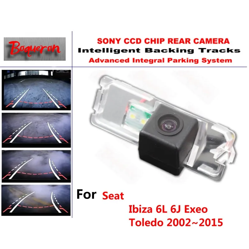 for Seat Ibiza 6L 6J Exeo Toledo 2002~2015 CCD Car Backup Parking Camera Intelligent Tracks Dynamic Guidance Rear View Camera for Seat Ibiza 6L 6J Exeo Toledo 2002~2015 CCD Car Backup Parking Camera Intelligent Tracks Dynamic Guidance Rear View Camera