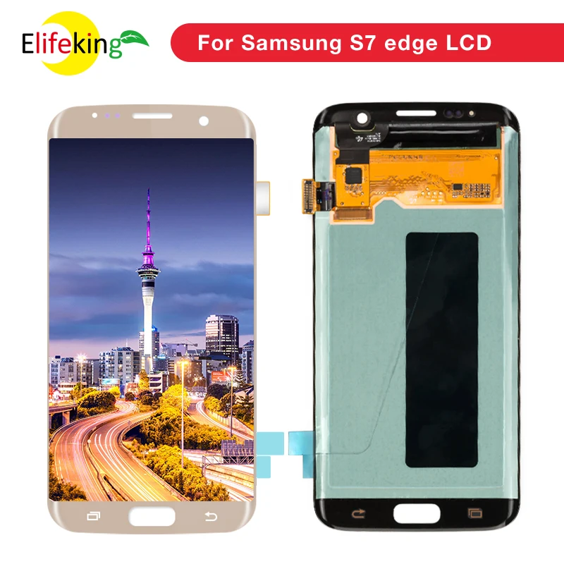 5,5 ''Супер AMOLED S7 ЖК-дисплей Замена для samsung Galaxy S7 G930 и S7 Edge G935 ЖК-экран с дигитайзером в сборе