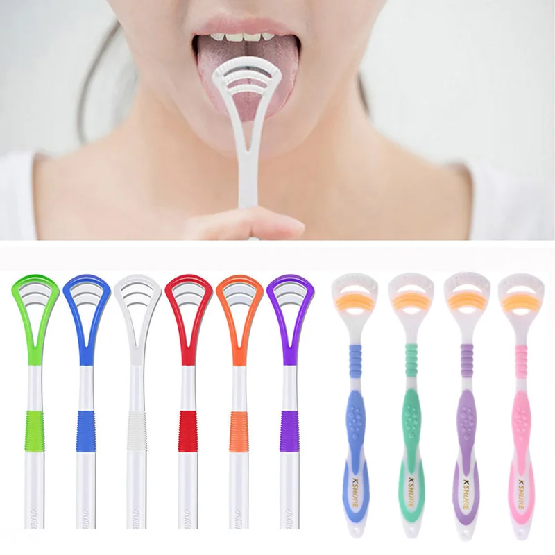 

2019 New Tongue Cleaner Scraper Brush Tool For Oral Care Keep Fresh Breath Dental Care Tongue Clean Tool