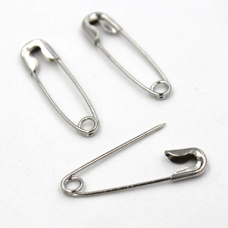 안전 핀 파인딩 실버 골드 블랙 구리 방지, 안전 핀, DIY 쥬얼리 파인딩, 200 개, 19mm x 5mm