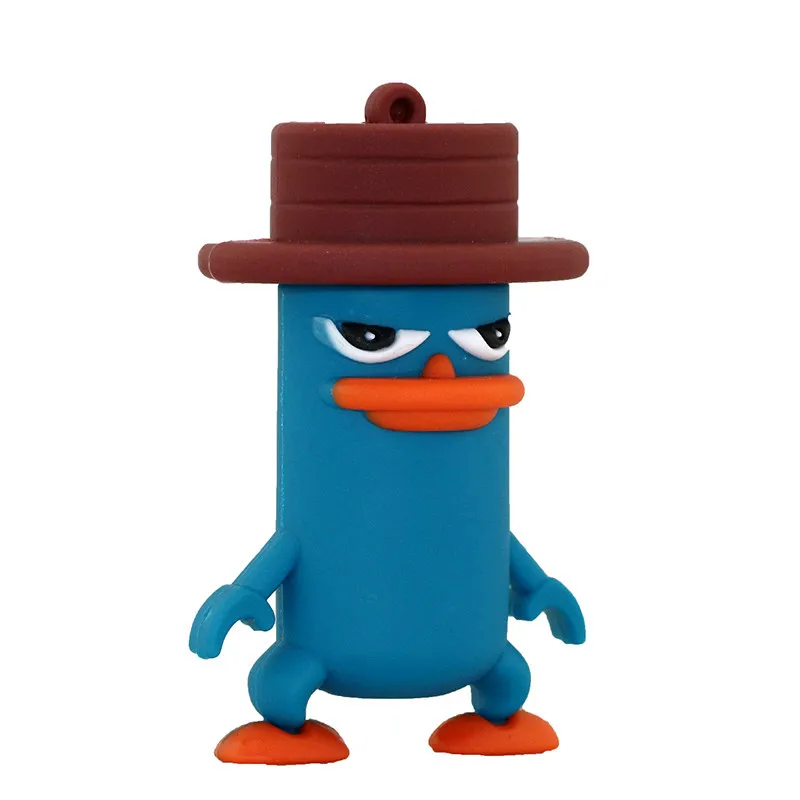 Флешка с изображением животных из мультфильма Duckbill USB флеш-накопитель Perry Platypus USB устройство флеш-накопитель 64 ГБ 32 ГБ 16 ГБ 8 ГБ USB флэш-накопитель