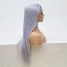 Bombshell синтетический синтетические волосы на кружеве парик платины серебристо серый прямые Термостойкие волокно ВОЛОС