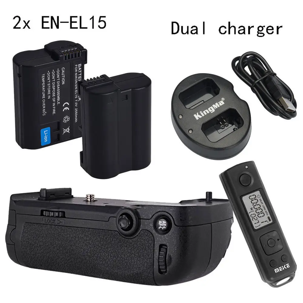 Meike MK DR750 font b Wireless b font Control Battery Grip for Nikon D750 AS MB