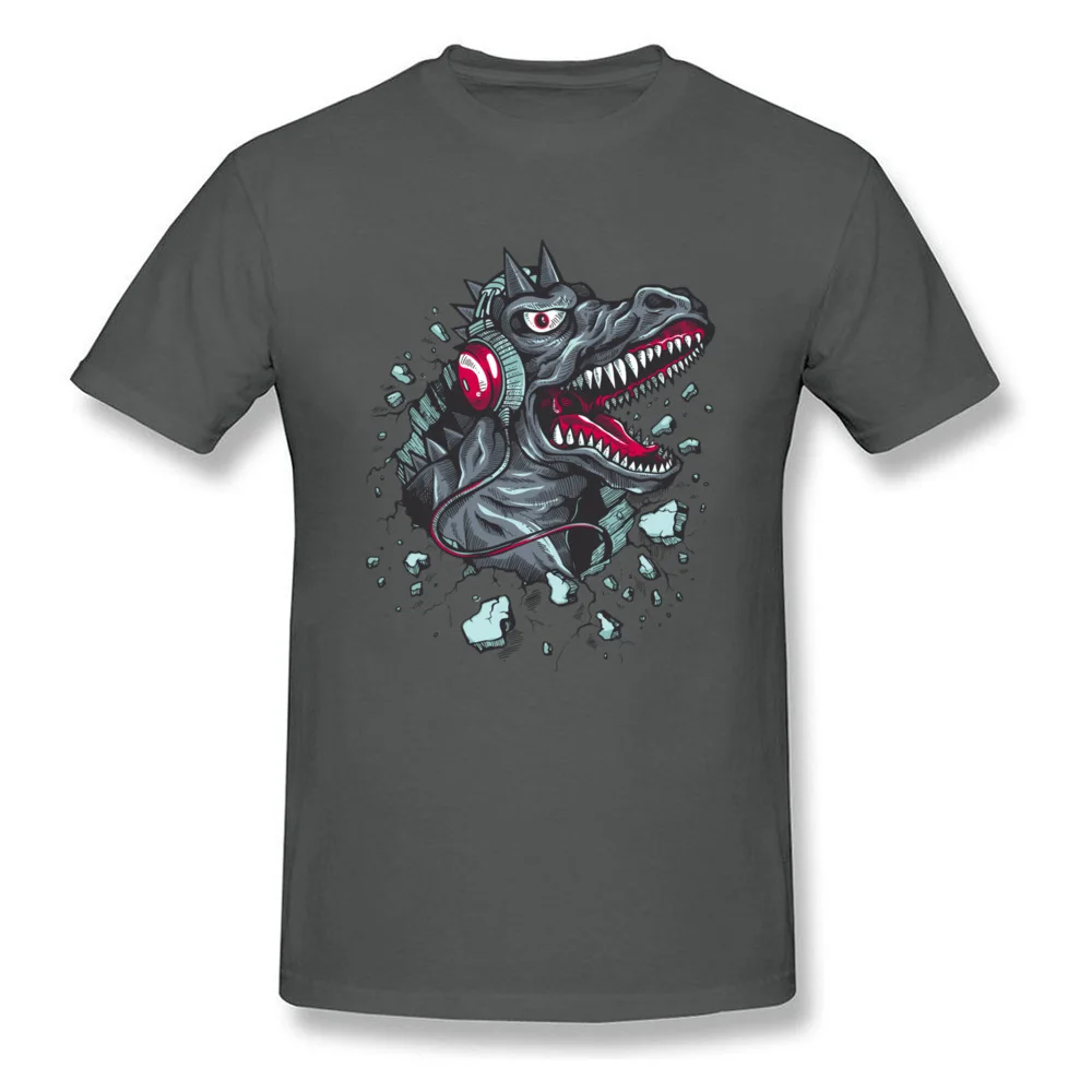 Funny Music Dino Tops Shirt for Boys Funny Fall Crewneck 100% Cotton Short Sleeve T-Shirt Design Tee Shirts Drop Shipping Music Dino carbon