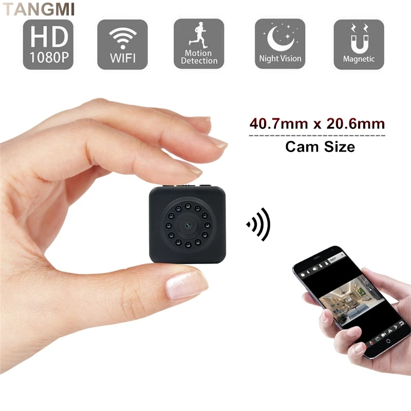 HD 1080p Wifi IP Mini Camera Wireless Square Body Micro Cam Infrared Night Vision Motion Detection Smart Mini DV DVR Camcorders HD 1080p Wifi IP Mini Camera Wireless Square Body Micro Cam Infrared Night Vision Motion Detection Smart Mini DV DVR Camcorders