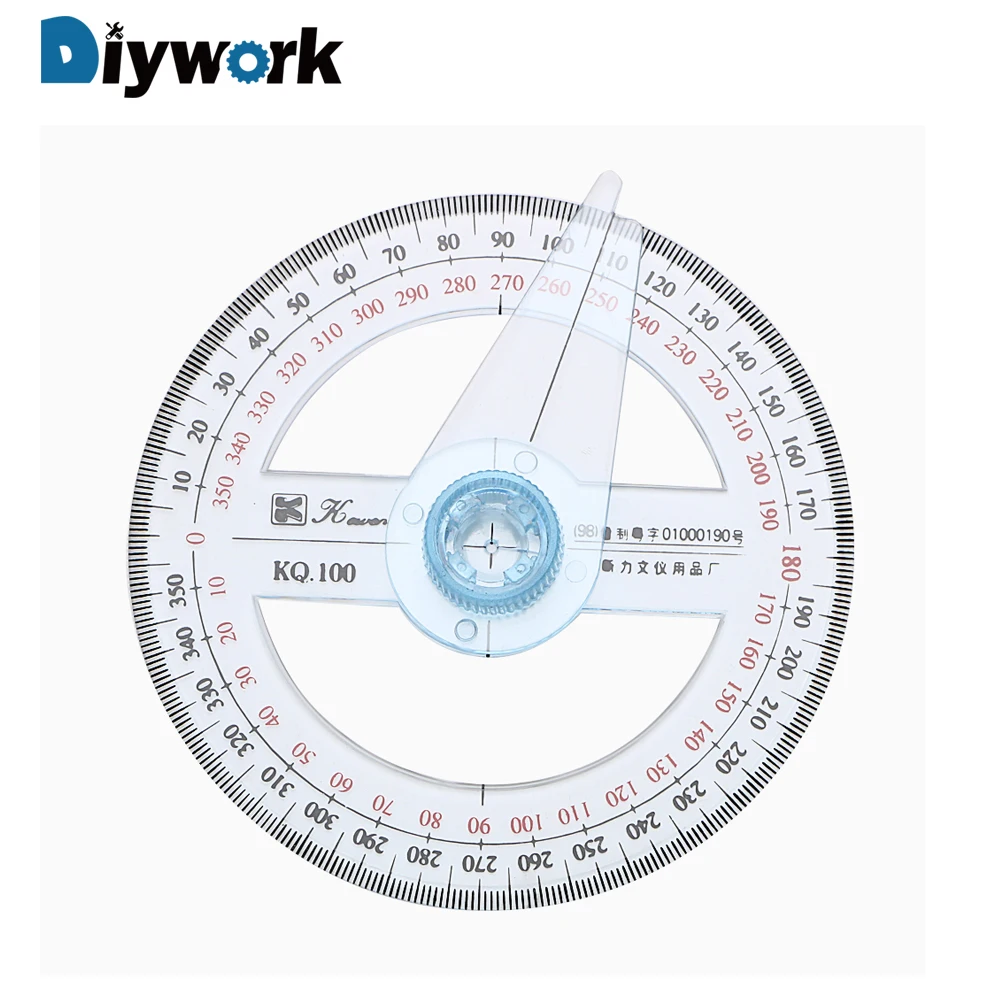 DIYWORK измерительные инструменты поворотный рычаг угол искатель 10 см круговой для школы офиса 360 градусов указатель линейка транспортира