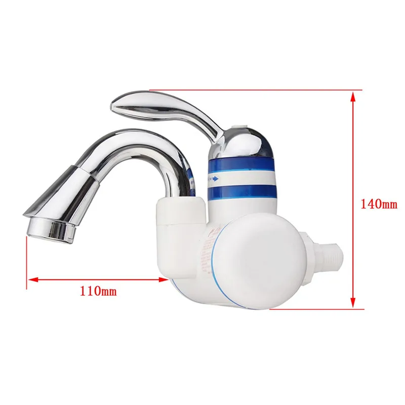 Tankless Instant Electric Water Heater Kitchen Basin Faucet Waterproof Hot And Cold Bathroom Mixer Water Taps Single Handle 220V