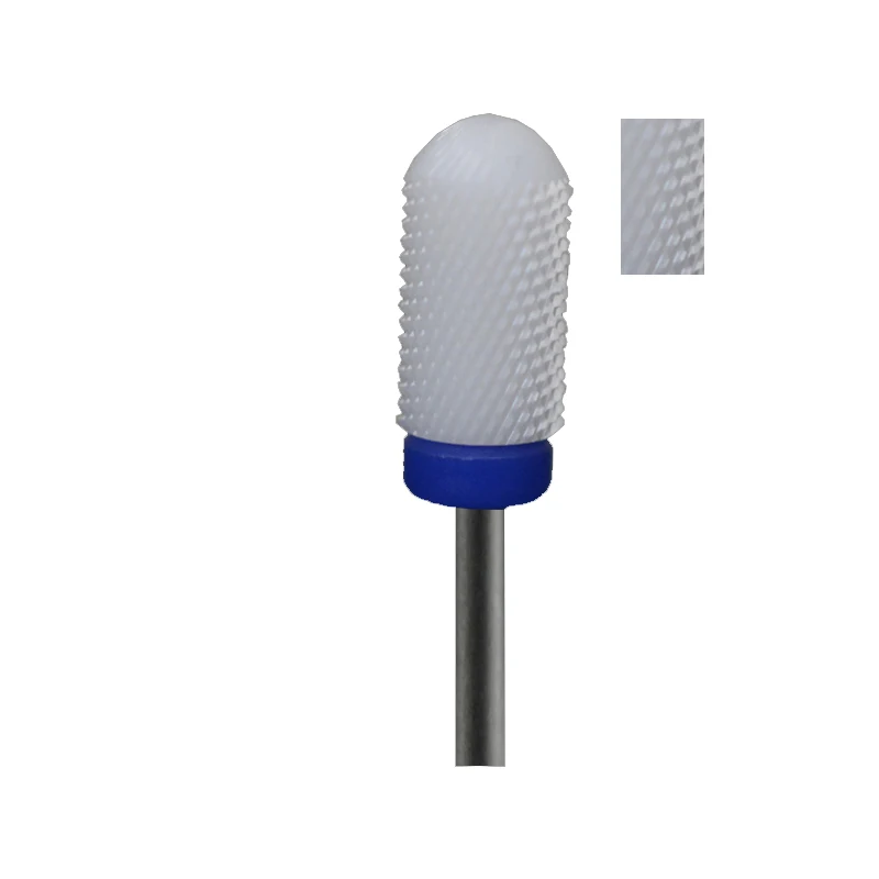 

1pcs White Ceramic Nail Drill Bit - Large Rounded Top Bit - M