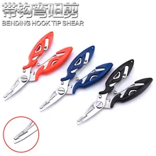Stainless Metal Fishing Pliers with package deal Scissors Line Cutter Take away Hook Fishing Sort out Device