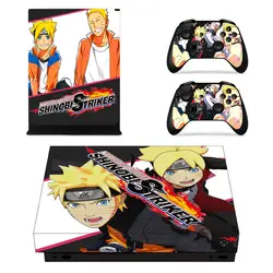 Полный набор лицевые панели кожи наклейки BORUTO для Xbox One X консоли и два контроллера