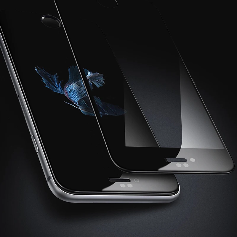 4D Cold Carving 3D Curved Edge Full Cover Tempered Glass For iPhone 7 7plus 6s 6 Plus 8 Screen Protector Round Protective Film (5)