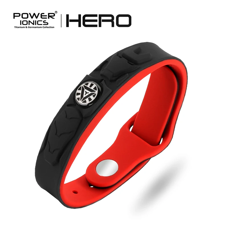 Спортивный браслет Power Ionics новый HERO IRONMAN 3000 ионов/cc 4 в 1 турмалин и Титан германий
