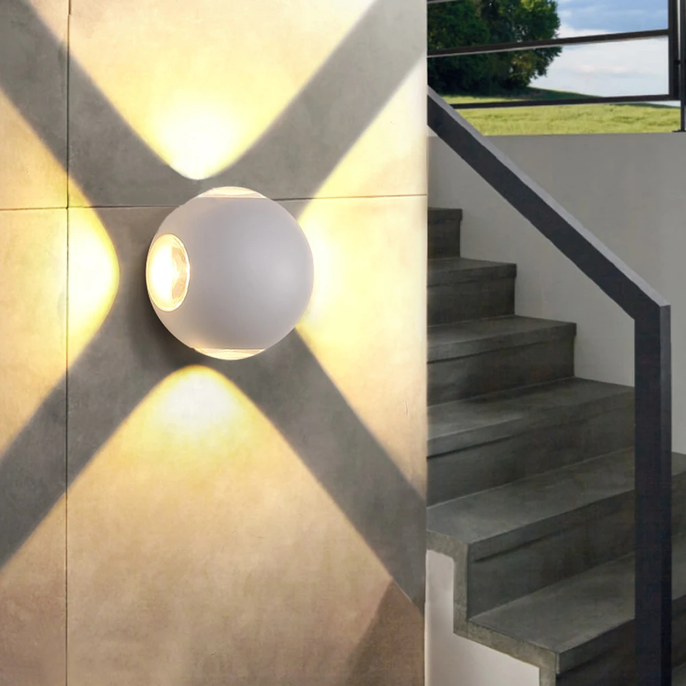Led Outdoor Wall Light Outside Lamp Black White Sconce Led Outdoor Wall Light Outside Lamp