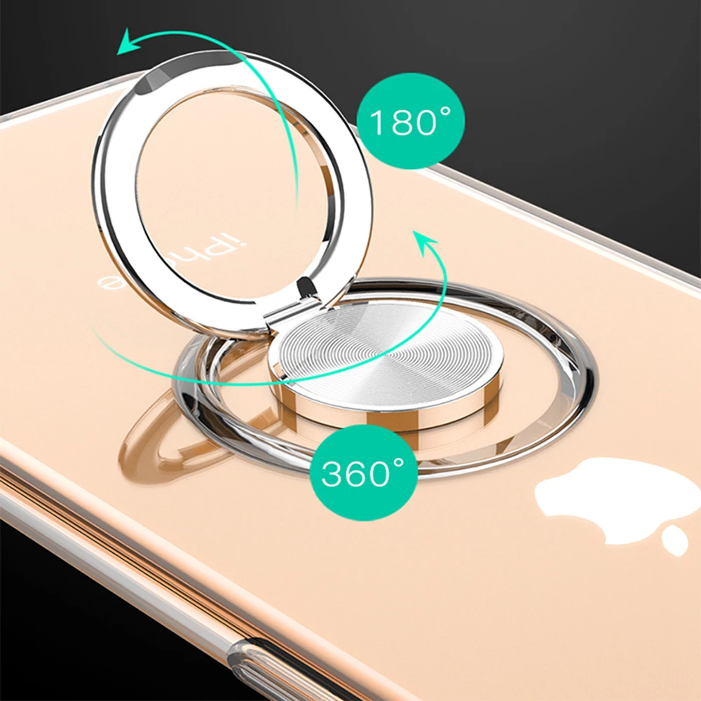 OTAO رقيقة جدا لينة TPU المغناطيس الهاتف حقيبة لهاتف أي فون XS ماكس X XR كامل الجسم سليم واقية غطاء ل فون 8 7 6 6 S زائد كوكه