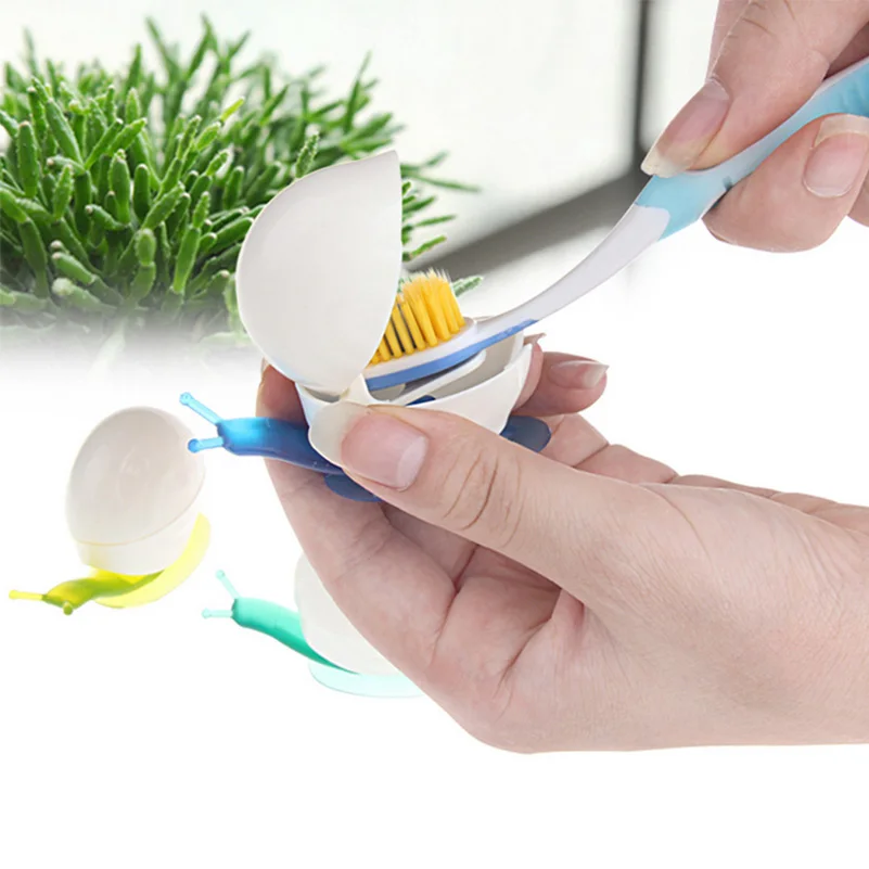 

1pcs Snail Toothbrush Wall Suction Kid Toothbrush Rack Super Quality Toothbrush Holder Stand For Bathroom