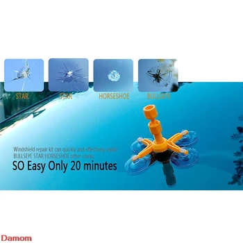 

Auto Glass Windscreen Quick Fix Windshield Repair Tool DIY Dent Remove Car Kit