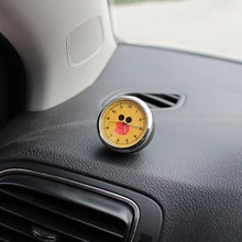 Автомобильные часы декоративные мультипликационные Электронные измерительные часы время авто интерьер орнамент флуоресцентные кварцевые часы Аксессуары Украшение