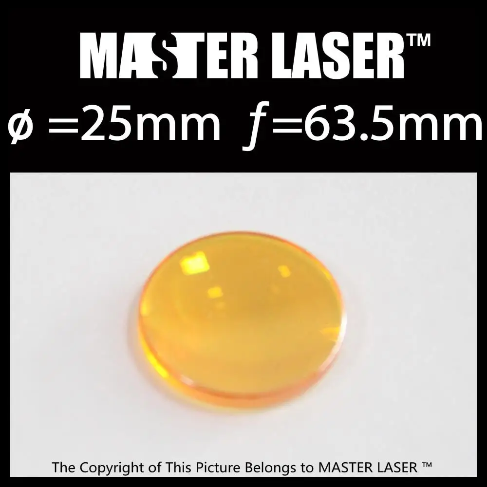 

Best Quality  USA Laser Grade CO2 Focus Lens Diameter 25mm Focal Length 63.5mm for Laser Cutting Machine  Focus Lens Laser