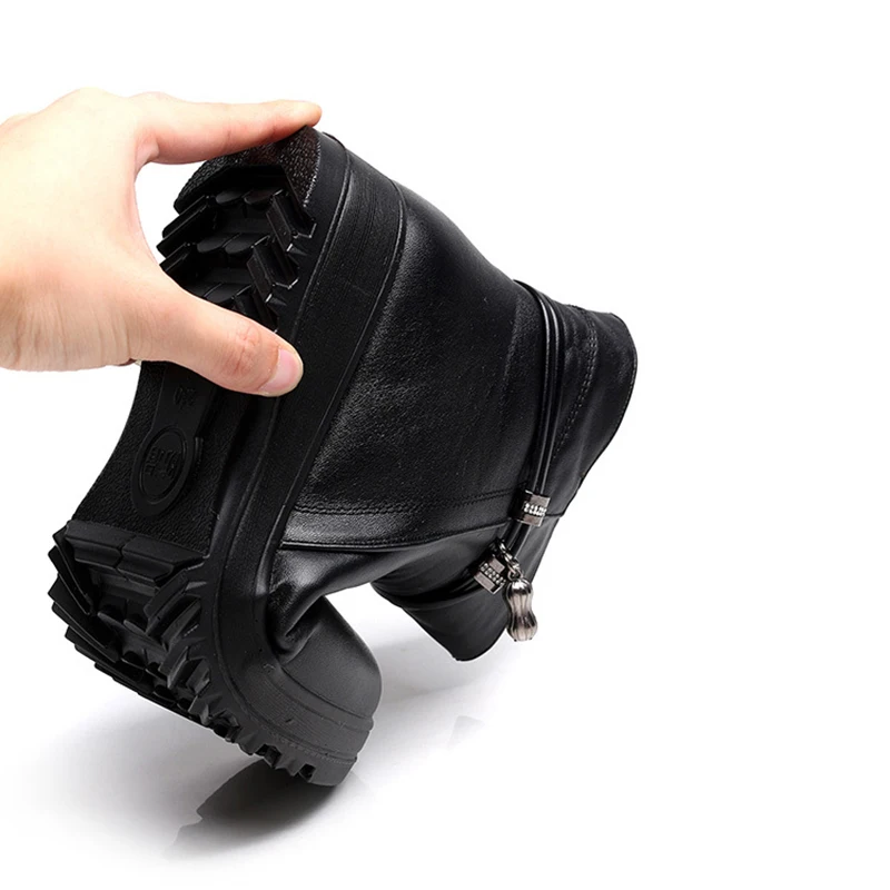 Женские ботинки в стиле ретро; нескользящие Ботильоны на молнии; Высококачественная женская обувь для отдыха; универсальная теплая плюшевая обувь на танкетке; зимние ботинки; Уличная обувь