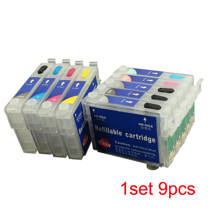 9 шт. картриджи для принтера EPSON R2880|ink cartridge|refillable ink cartridgesink epson printer |