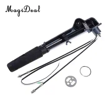 MagiDeal Marine เรือนอกแขนพวงมาลัย Tiller Handle สำหรับ Yamaha 15HP 18HP น้ำกีฬาพาย Flatable เรือแคนู Dinghy