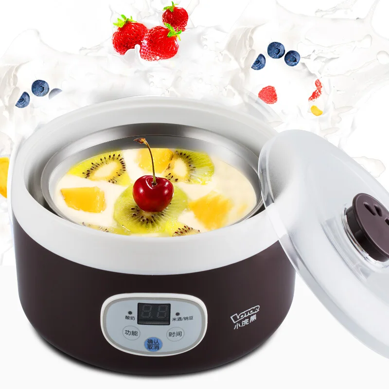 

Multifunctional Stainless Steel Automatic Yogurt Machine Homemade Yogurt Rice Wine Natto Machine Microcomputer Control Timing