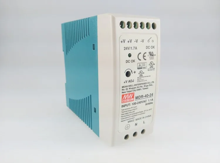 

Original MEAN WELL 40W Single Output Din Rail Switching Power Supply MDR-40