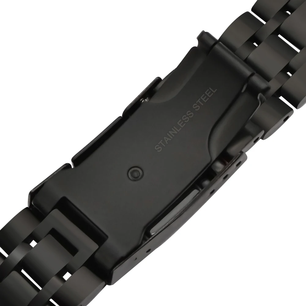 22 мм ремешок для часов из нержавеющей стали+ металлические зажимы+ инструмент для samsung gear S3 Classic Frontier Watch Band браслет с изогнутым концом