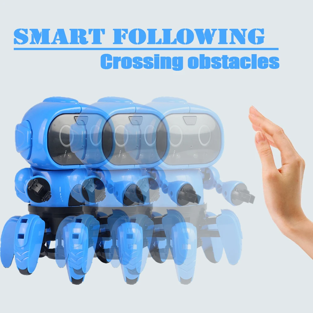 6-legged Rc Robot Gesture Sensing Infrared Obstacle Walking Robot Mofun Diy Assemble Smart Tracking Interactive Toys For Child