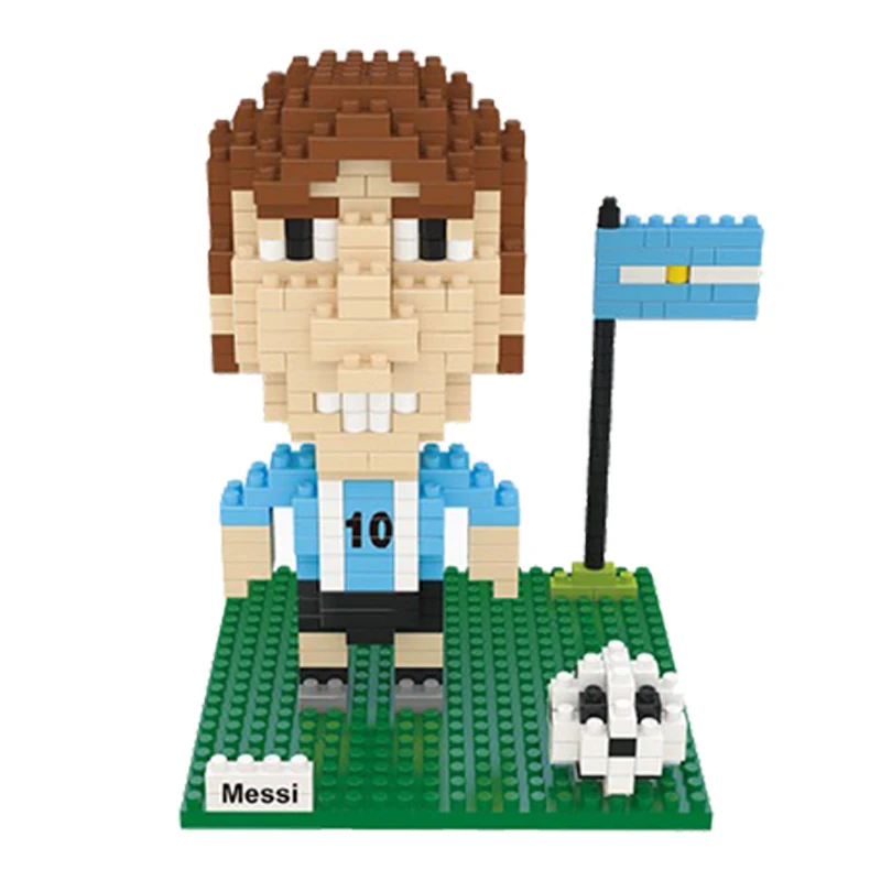 High Quality,Messi Design,Weagle Football Mini Diamond Blocks,Wisehawk