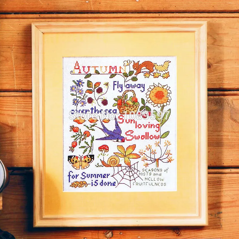 2018 Nuovo Fishxx Cross Stitch Europeo Guava Suite Foresta Piccolo Animale Rivista Crazy26 Autunno Storia